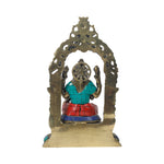 Brass Lakshmi Peeta With Stone Work