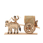 Traditional Wooden Bullock Cart Handicraft for Home Decoration