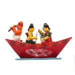 Ram Laxman and Sita On Boat