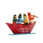 Ram Laxman and Sita On Boat