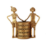 Tribal Man And Woman Pen Stand