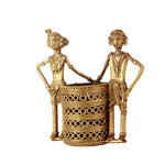 Tribal Man And Woman Pen Stand