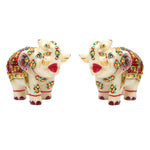 Mp 2.5 Elephant Pair gold painted T/U ragaarts.myshopify.com