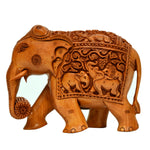 Wooden Carving Elephant ragaarts.myshopify.com
