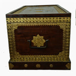 Sheesham Wooden Box With Brass Sheet Work ragaarts.myshopify.com