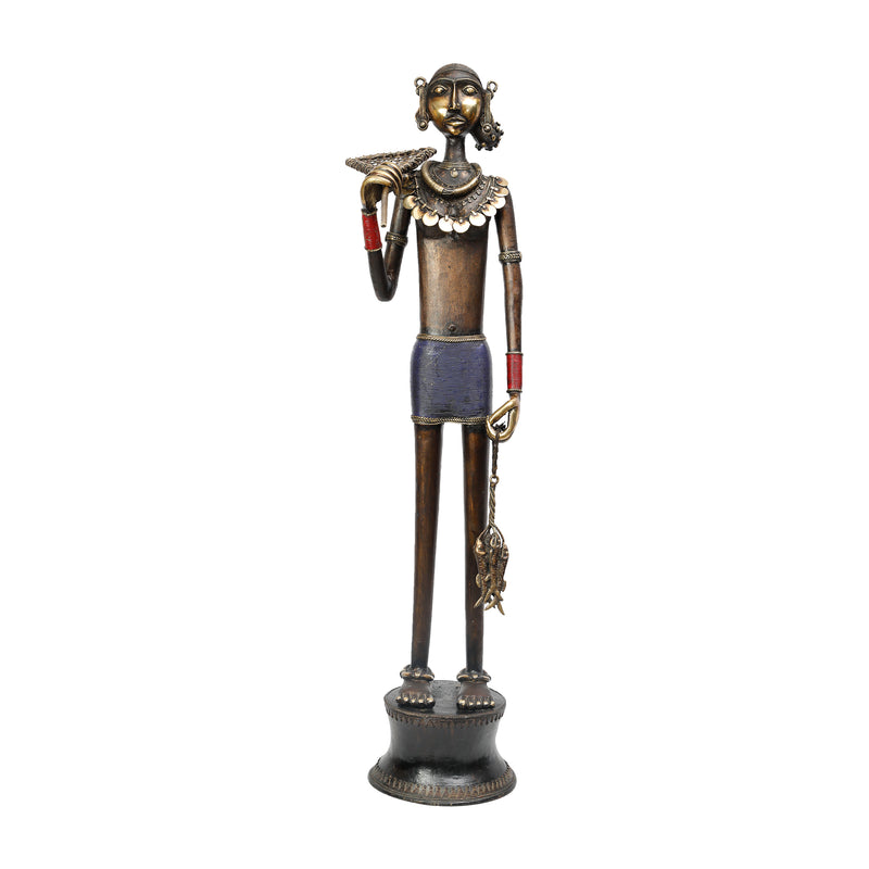 Trible Man Standing - Bastar Art