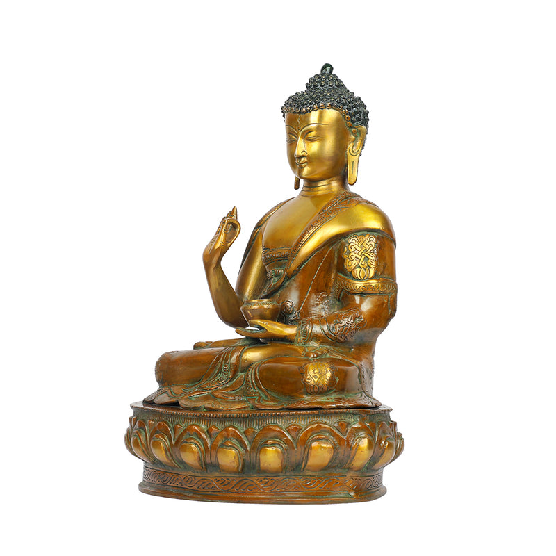 Buddha sitting with base