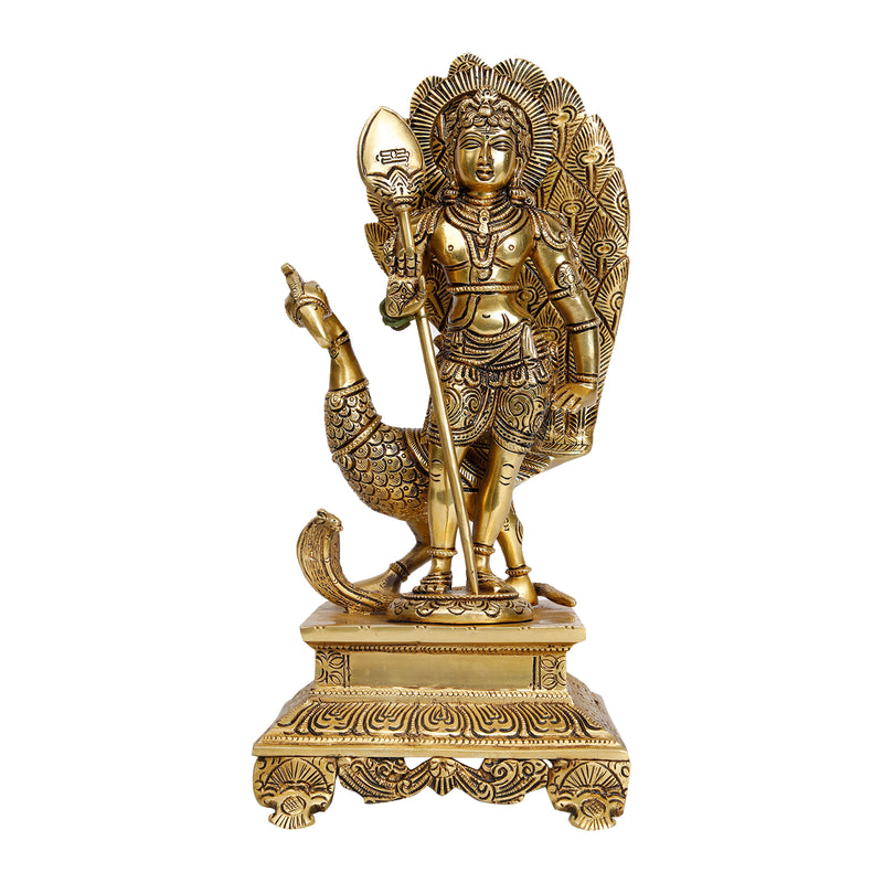 Lord Murugan with Peacock