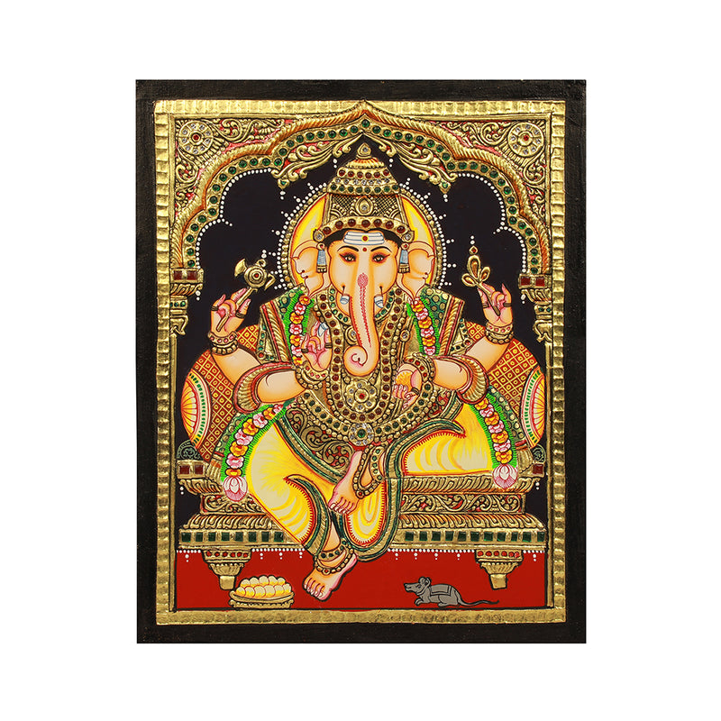 Tanjore Painting Ganesha ( Against Order/ Dispatch in 45 Days)