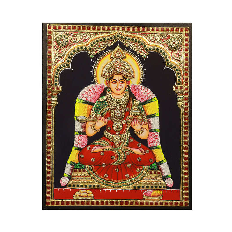 Tanjore Painting Annapurneshwari ( Against Order/ Dispatch in 45 Days)