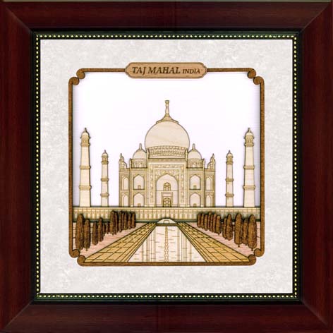 Carved 8in x 8in Taj Mahal ragaarts.myshopify.com