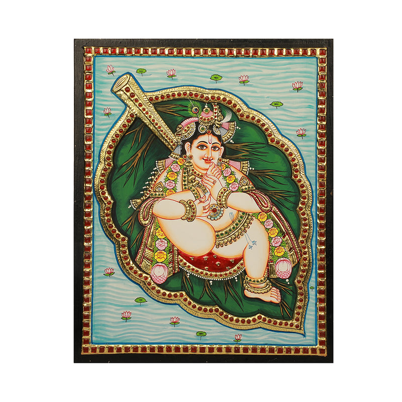 Banyan Leaf Tanjore Painting