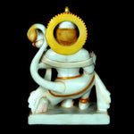 Marble Hanuman Sitting ragaarts.myshopify.com