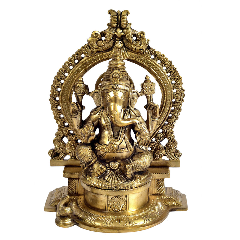 Handcrafted Brass Ganesha Idol