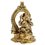 brass Ganesha idol.