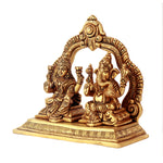 Ganesha With Laxmi Sitting With Arch