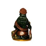 Sitting Hanuman with green finish
