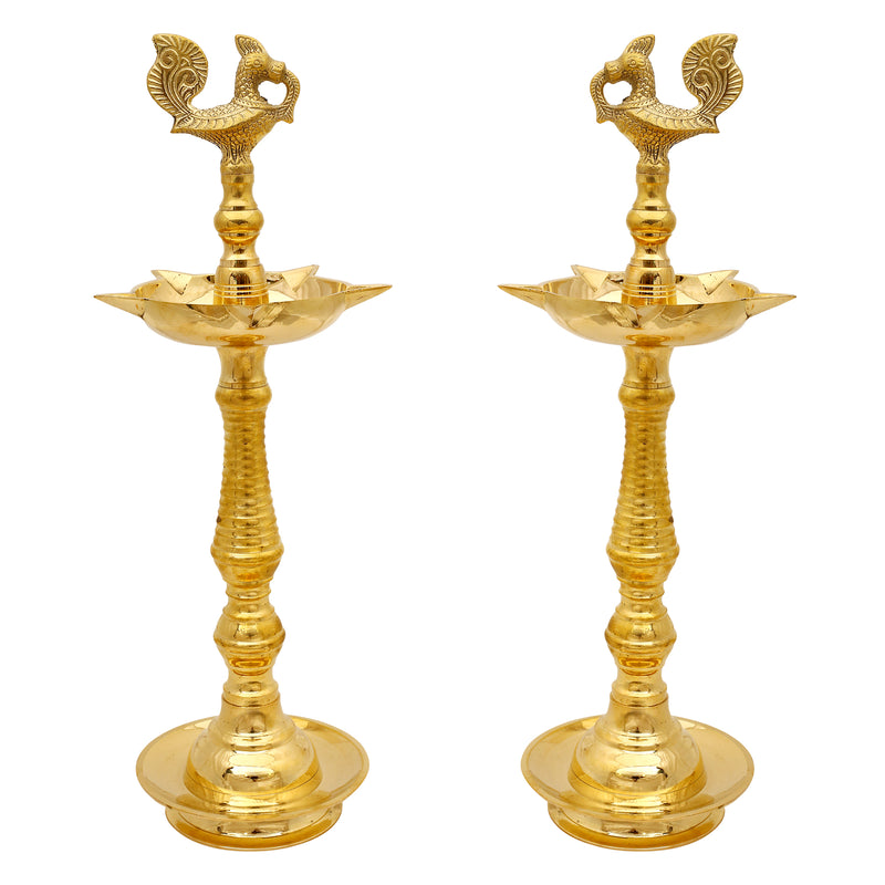 Brass Kerala Fancy Lamps pair ragaarts.myshopify.com
