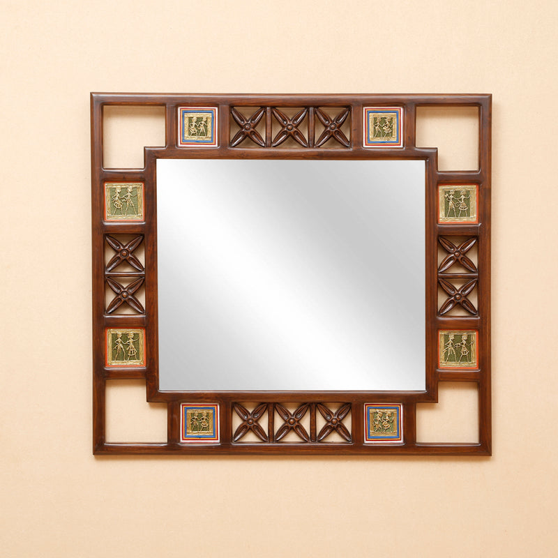 Teakwood Mirror ragaarts.myshopify.com