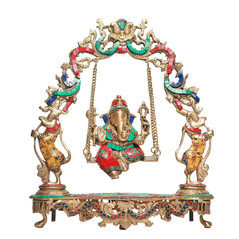 Brass Jhula Ganesha