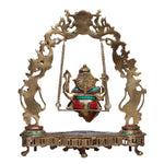 Brass Jhula Ganesha