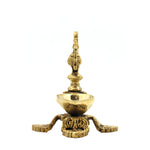 Peacock Diya with Leaf  Base