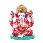 Sitting Ganesha With Stone Work