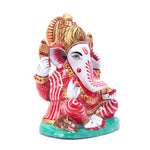 Sitting Ganesha With Stone Work