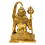 Brass - Lord Shiva Idol | Antique Brass Shiva Idol | Buy God Shiva Sitting Statue