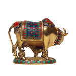 Brass Cow & Calf