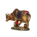 Brass Standing Cow & Calf