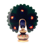 Wooden Peacoke With Stone Work