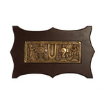 Brass Wall Hanging Shankhu Nama Chakora With Frame