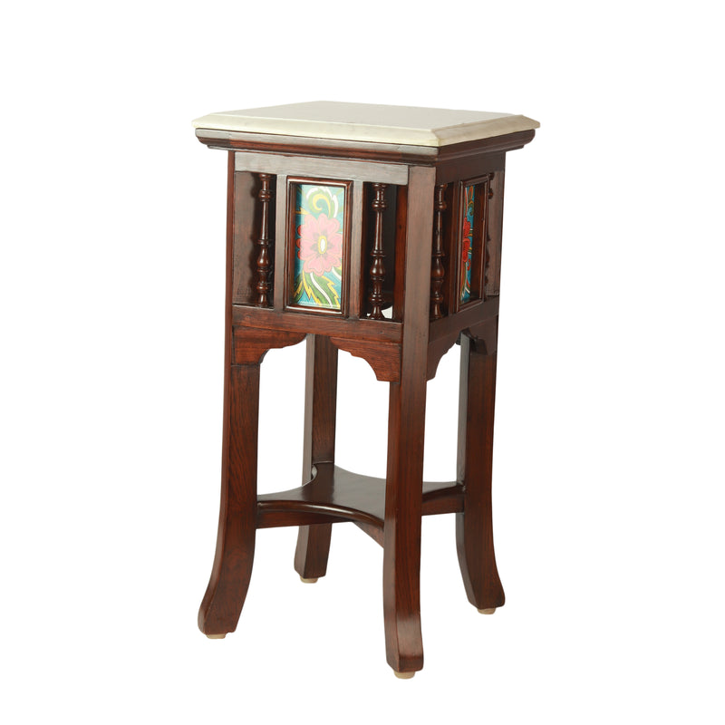 Side Table(Planter ) With Marble Plate
