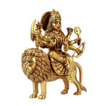 Sitting Goddess Durga On Lion