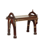 Stool With Brass Work