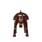 Stool With Brass Work