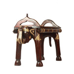 Stool With Brass Work