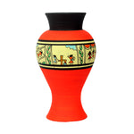 Terracotta Flower Vase With Paint