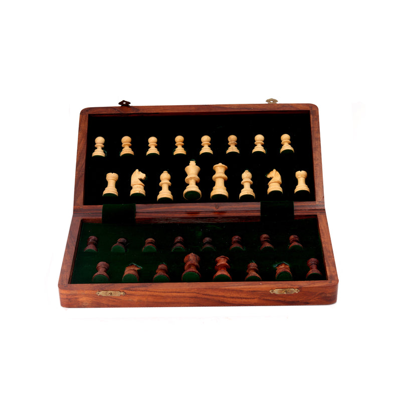 Wooden Chess Board With Coin