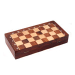 Wooden Chess Board With Coin