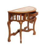 Wooden Console Table With Dhokra Art