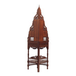 Wooden Corner Table With Dhokra Arts