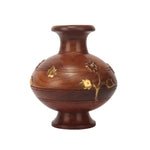 wooden flower vase stand