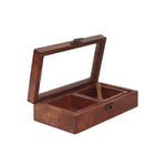 Wooden Masala Box With Spoon