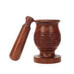 Wooden Mortar & Spicy Mixture