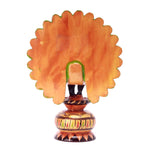 Wooden Peacoke Painted