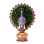 Wooden Peacoke Painted