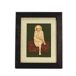 Sai Baba Wooden Carving Frame