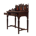 Wooden Study Table With Dhokra Arts